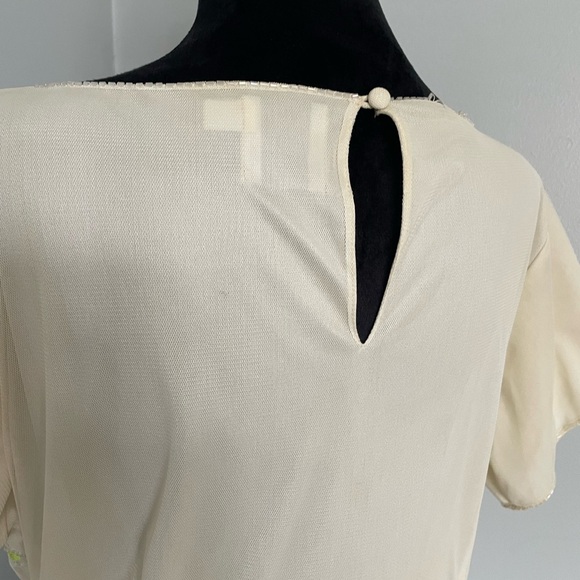 ASOS Cream and White Special Occasion Dress - Picture 5 of 11